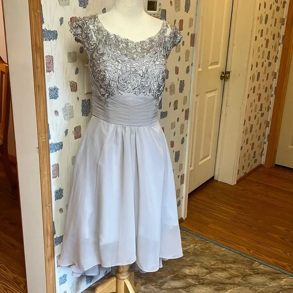Dresses | Gently Used High Low Gray Formal Gown | Poshmark
